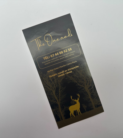 宣传单/广告单/折页 A5/A6/DL 餐馆/美甲/公司宣传 135g铜版纸广告单