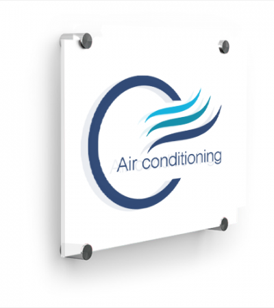 不发光 - 白色亚克力 - 35x25cm/直角/5mm/四角打孔/标准垫片/8-10工作日